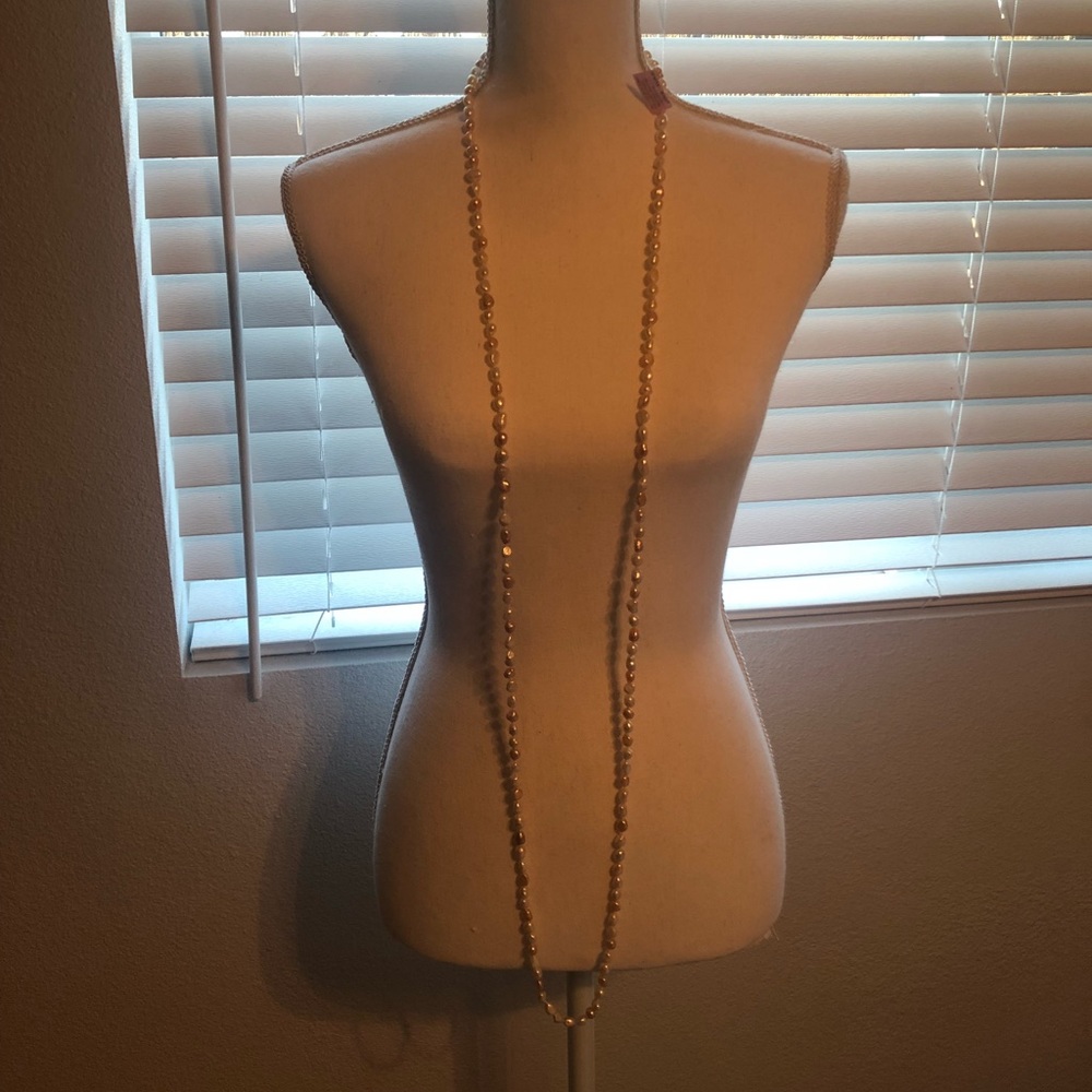 Real pearl long necklace NWT